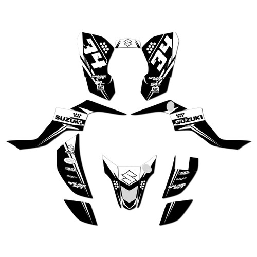 suzuki ltz50 graphics kit 2007-2026 icon series white