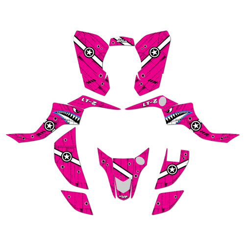 suzuki ltz50 graphics kit 2007-2026 predator series magenta