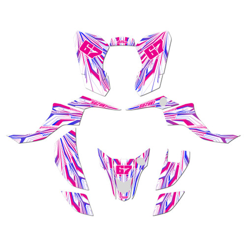 suzuki ltz50 graphics kit 2007-2026 prime series magenta-shift