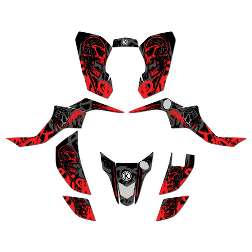 suzuki ltz50 graphics kit 2007-2026 revolt series red