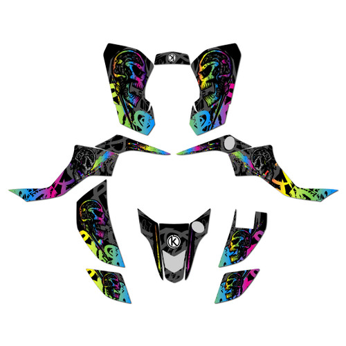 suzuki ltz50 graphics kit 2007-2026 revolt series rainbow