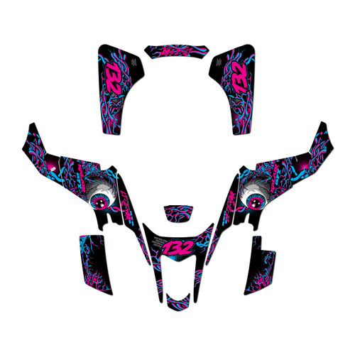 suzuki ltz400 graphics kit 2003-2008 core series magenta