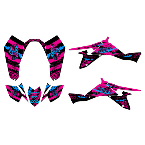 suzuki ltz400 graphics kit 2009-2014 crusher series magenta