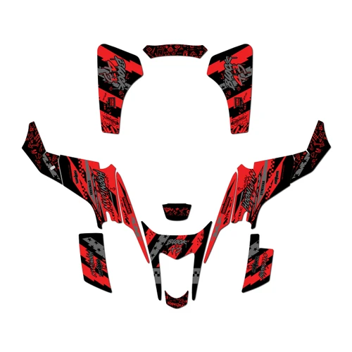 suzuki ltz400 graphics kit 2003-2008 crusher series red