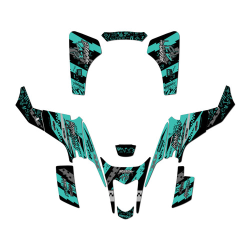 suzuki ltz400 graphics kit 2003-2008 crusher series teal