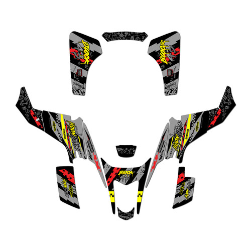 suzuki ltz400 graphics kit 2003-2008 crusher series red-shift