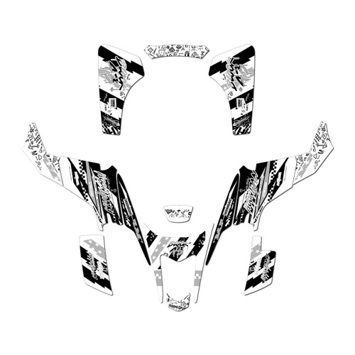 suzuki ltz400 graphics kit 2003-2008 crusher series white
