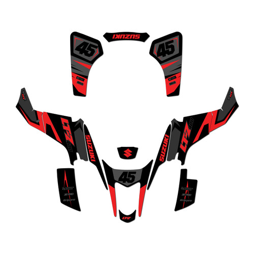 suzuki ltz400 graphics kit 2003-2008 division series red-shift