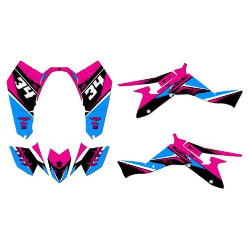 suzuki ltz400 graphics kit 2009-2014 icon series magenta