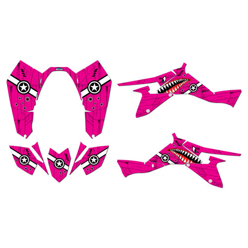 suzuki ltz400 graphics kit 2009-2014 predator series magenta