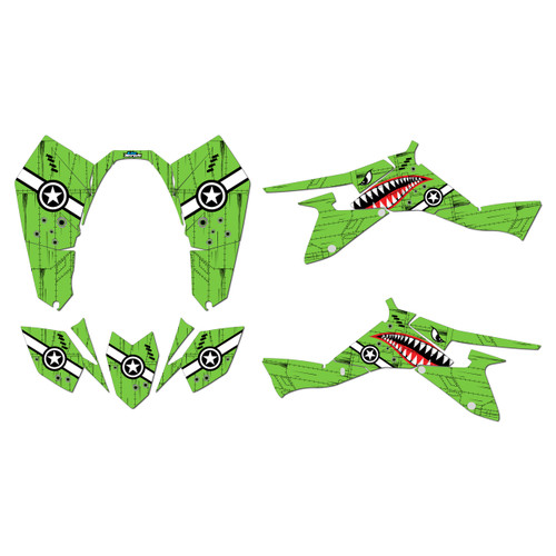 suzuki ltz400 graphics kit 2009-2014 predator series green