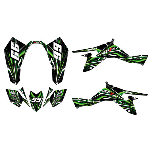 suzuki ltz400 graphics kit 2009-2014 prime series green