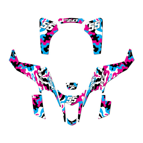 suzuki ltz400 graphics kit 2003-2008 invasion series magenta