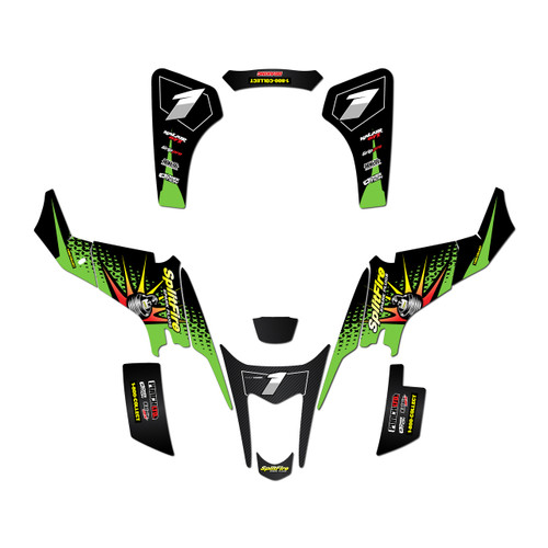 suzuki ltz400 graphics kit 2003-2008 lancaster series green