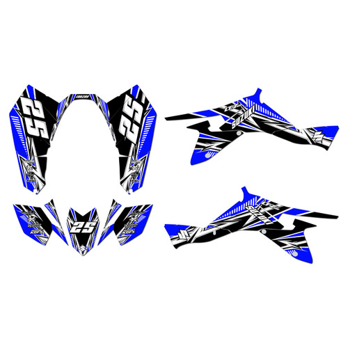suzuki ltz400 graphics kit 2009-2014 shred series blue