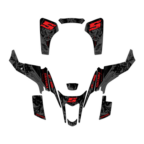 suzuki ltz400 graphics kit 2003-2008 night series red-shift