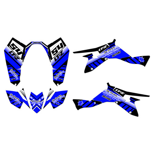 suzuki ltz400 graphics kit 2009-2014 split series blue