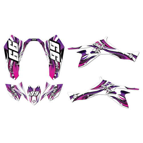 suzuki ltz400 graphics kit 2009-2014 swift series purple