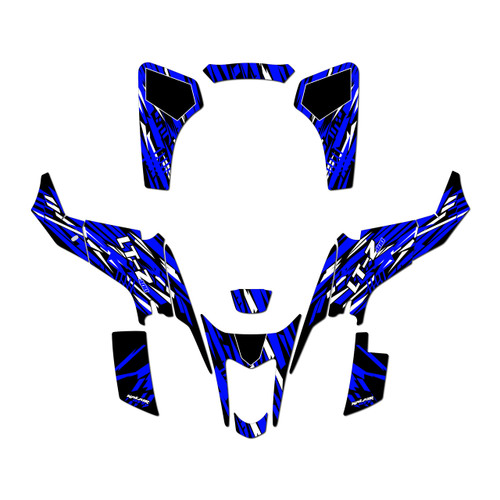 suzuki ltz400 graphics kit 2003-2008 reflex series blue