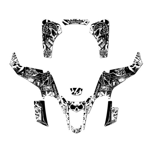 suzuki ltz400 graphics kit 2003-2008 revolt series white