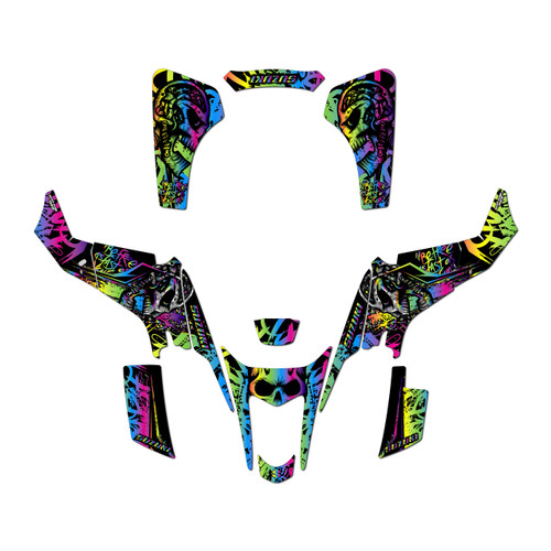 suzuki ltz400 graphics kit 2003-2008 revolt series rainbow