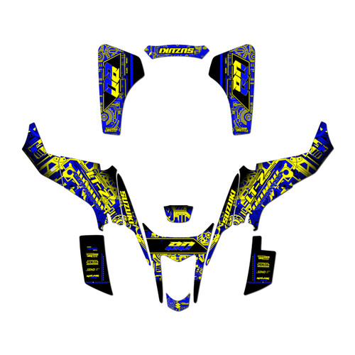 suzuki ltz400 graphics kit 2003-2008 rift series blue-shift