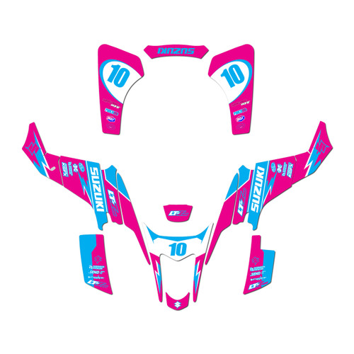 suzuki ltz400 graphics kit 2003-2008 speed series magenta