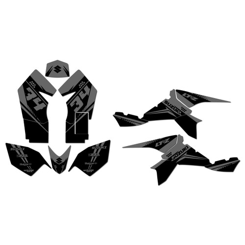 suzuki ltz90 graphics kit all years icon series smoke