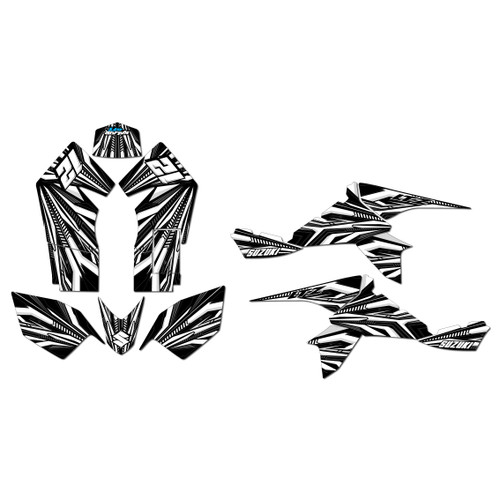 suzuki ltz90 graphics kit all years prime series white