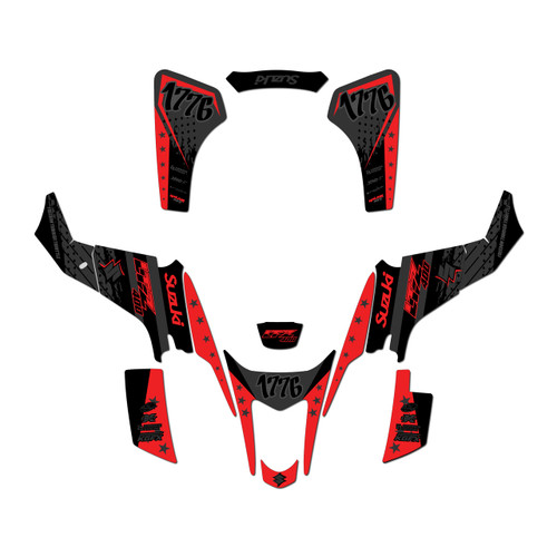 suzuki ltz400 graphics kit 2003-2008 usa series red-shift