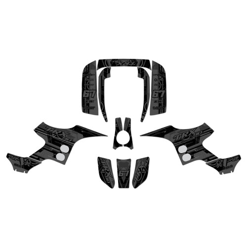 honda trx90 graphics kit 1993-2005 future series smoke