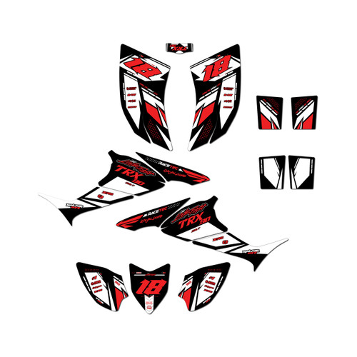 honda trx90 graphics kit 2006-2026 rebel series red-shift