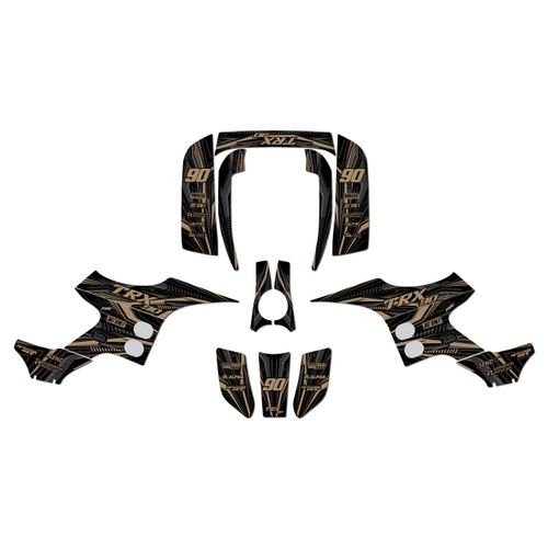 honda trx90 graphics kit 1993-2005 prime series tan