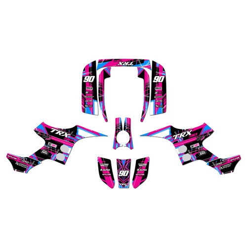 honda trx90 graphics kit 1993-2005 swift series magenta