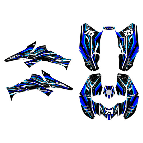 honda trx250ex graphics kit 2006-2026 prime series blue