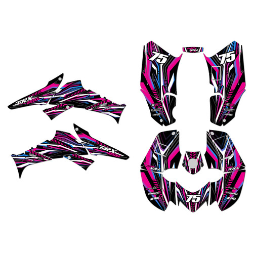 honda trx250ex graphics kit 2006-2026 prime series magenta