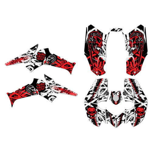 honda trx250ex graphics kit 2006-2026 revolt series red-shift