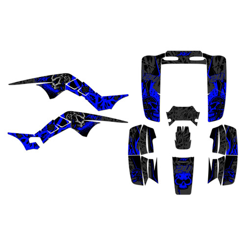 honda trx250r graphics kit all years revolt series blue