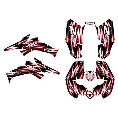 honda trx250ex graphics kit 2006-2026 vision series red-shift