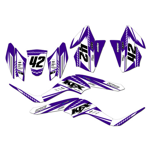 kawasaki kfx50 graphics kit 2007-2026 lethal series purple