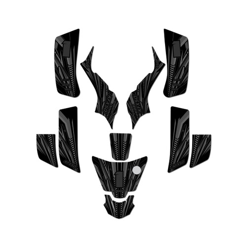 kawasaki kfx50 graphics kit 2003-2006 prime series smoke