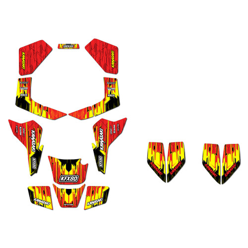 KAWASAKI KFX 80 Graphics Kits | All Years | KalairGFX