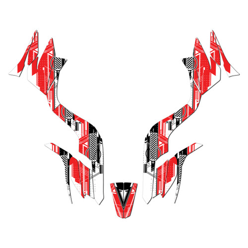 kawasaki kfx90 graphics kit all years future series red