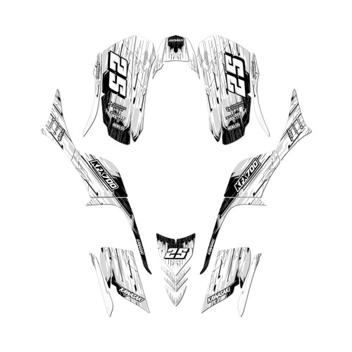 kawasaki kfx700 graphics kit all years fracture series white