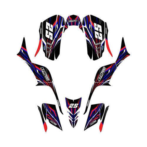 kawasaki kfx700 graphics kit all years prime series red