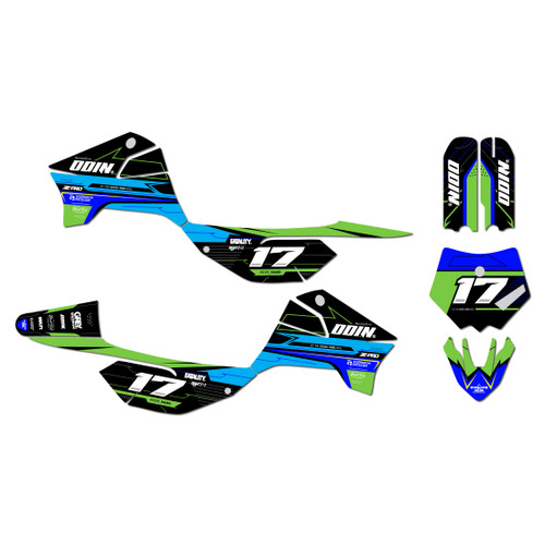 apollo rfz graphics kit all years axis series green