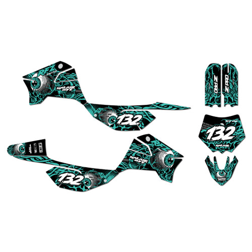 apollo rfz graphics kit all years core series teal