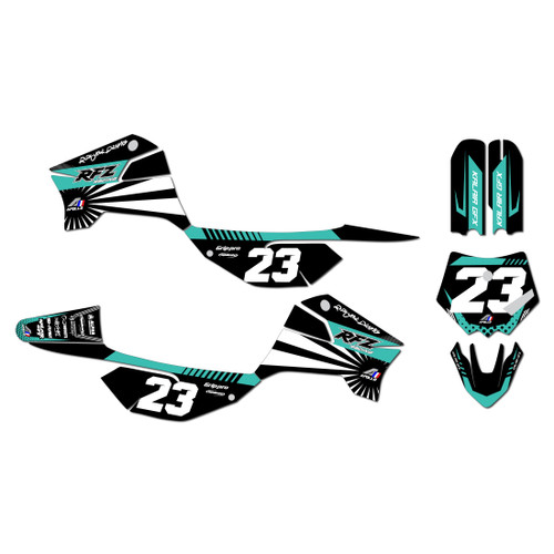 apollo rfz graphics kit all years fh series teal