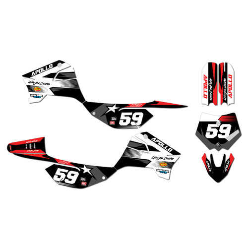 apollo rfz graphics kit all years flux series red