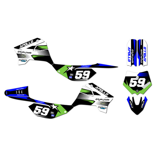 apollo rfz graphics kit all years flux series green